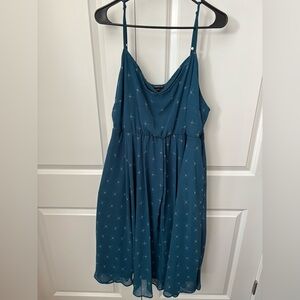Torrid Teal Starburst Dress